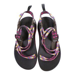 Chaco's Big Girls Ecotred Multi Stripe Strappy Hiking Outdoor Sandals Sz 4 #1329